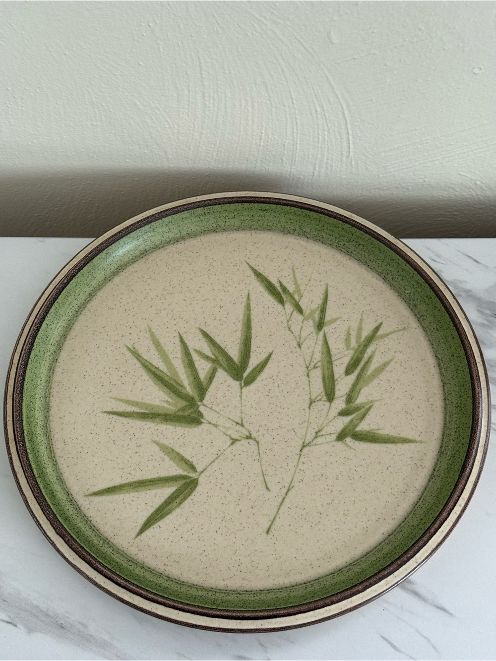 MIKASA Stone Valley "Bamboo Whisper Dinner Plate Vintage 1978 DF801 Ex. Co.